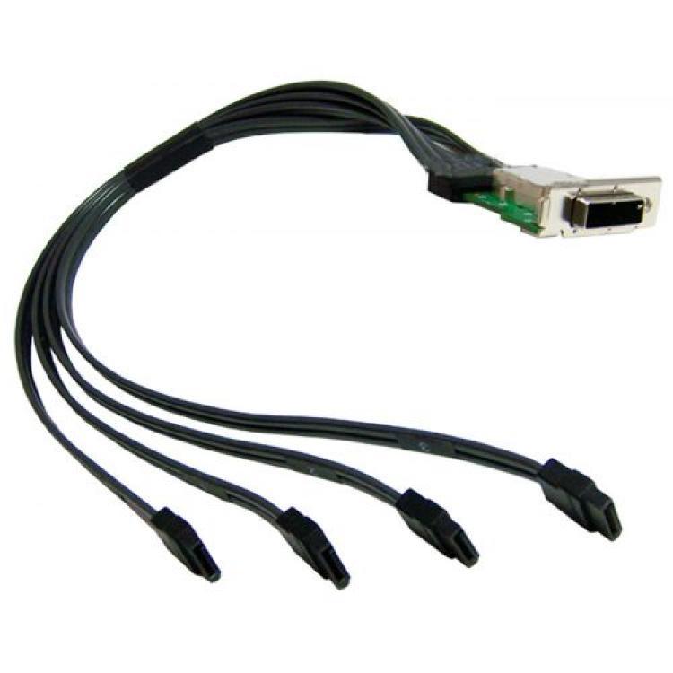 Шлейф SAS HP xw8/94 Back Panel Connector Kit 4xSATA To 1xSFF-8088 (miniSASx4) 45cm/0,45m For z600 z800 z820 xw8400 xw8600 xw9400(EM164AA)