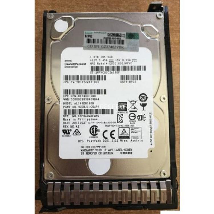 Жесткий Диск HP (Toshiba) AL14SEB18EQ 1.8Tb (U1200/10500/128Mb) AF 512e 12G SAS 2,5" For Gen8 Gen9 Gen10 MSA2052 MSA2050 MSA2042 MSA2040 MSA1050 MSA1040(876937-001)