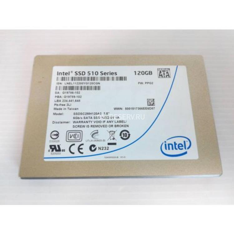 Твердотелый Накопитель SSD Intel SSD 510 Series 120Gb 450Мб/сек MLC 6G SATAIII 2,5" 9mm(SSDSC2MH120A201)