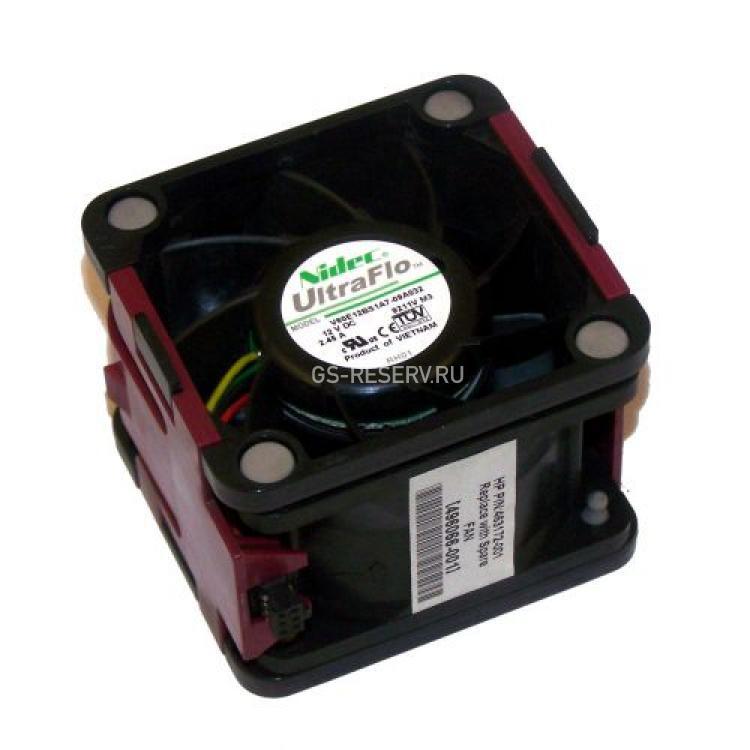 Вентилятор HP (Nidec) UltraFlo 2,45A 12v 60x60x38mm для DL380G7 DL380G6 DL385G5p DL385G6(581031-B21)