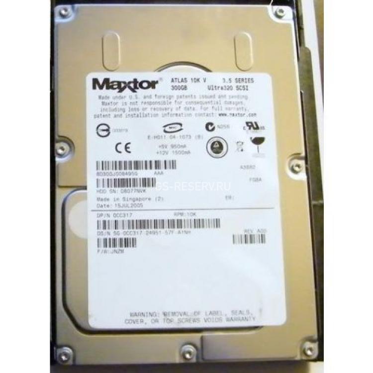 Жесткий Диск Maxtor Atlas 10K-V 300Gb (U320/10000/8Mb) 80pin U320SCSI(8D300J0)
