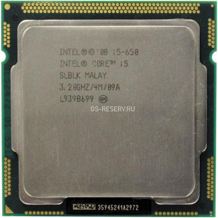 Процессор Intel Core i5 3200Mhz (2500/L3-4Mb) 2x Core Socket LGA1156 Clarkdale(SLBLK)