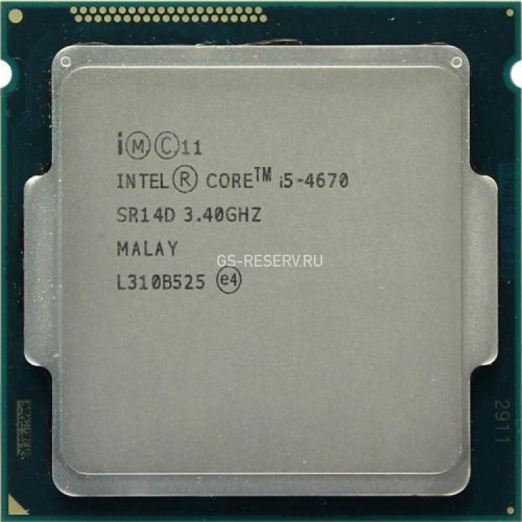Процессор Intel Core i5 3400(3800)Mhz (5000/L3-6Mb) Quad Core 84Wt Socket LGA1150 Haswell(i5-4670)