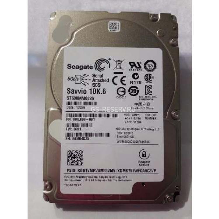 Жесткий Диск Seagate Savvio 10K.6SED 600Gb (U600/10000/64Mb) SED 6G SAS 2,5"(ST600MM0026)