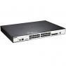 Коммутатор D-Link Stackable Managed Gigabit Switch 20port-10/100/1000Mbps 4xCombo1000BASE-T 4xSFP+ Управляемый Коммутатор L2 19" 1U(DGS-3120-24PC)