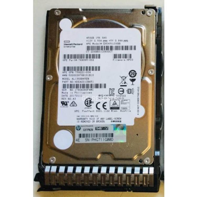 Жесткий Диск HP (Toshiba) AL13SXB45EN 450Gb (U1200/15000/128Mb) 512n 12G SAS 2,5" For Proliant Gen5 Gen6 Gen7 Gen8 Gen9 Gen10 D6000 D6020 D3600 D3610 D3700 D3710 D2600 D2700 Apollo Gen9 Gen10 Integrity rx2800 i2 i4 rx6600 rx3600(785101-B21)