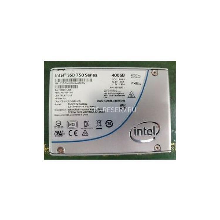 Твердотелый Накопитель SSD Intel SSD 750 Series 400Gb 2,4Гб/сек NVMe/PCIe MLC HHHL PCI-E4x 3.0 2,5" 15mm(944778)