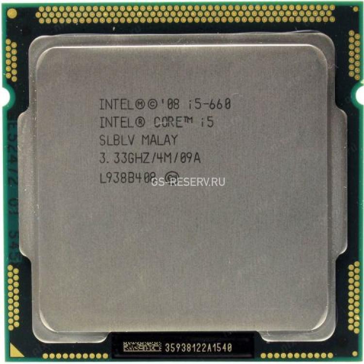 Процессор Intel Core i5 3333Mhz (2500/L3-4Mb) 2x Core Socket LGA1156 Clarkdale(i5-660)