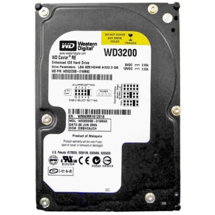 Жесткий Диск Western Digital Caviar 7200 RE 320Gb (U100/7200/8Mb) IDE(WD3200SB-01KMA0)