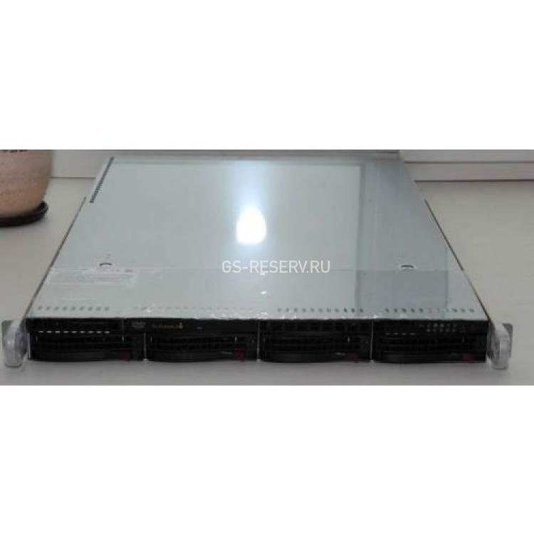 Платформа SuperMicro SuperServer Dual Socket LGA1366 i5520 12DDRIII 4xSAS/SATAII 4xHotSwap 3,5" RAID50 2PCI-E8x 2GbLAN 6400Mhz 2x750Wt E-ATX DVD 1U(SYS-6016T-6RF+)
