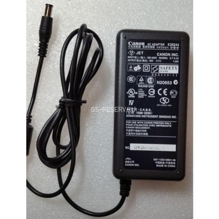 Блок Питания Для Принтера Canon (I.T.E.) Input 100-240V 50/60Hz 1.8A Output 16V 1.8A 65Wt For i90 ix90 i80 i70 Pixma iP90(K30244)