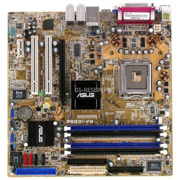 Материнская Плата ASUS i915G S775 HT 4DualDDR400 4SATA U100 PCI-E16x 3PCI SVGA LAN AC97 mATX(P5GD1-VM)