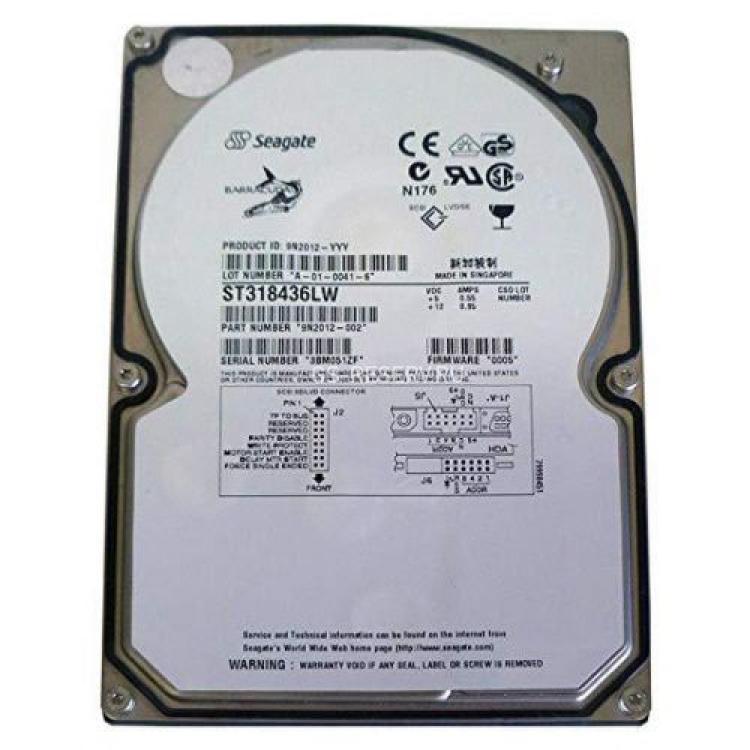 Жесткий Диск Seagate Barracuda 18XL 18,4Gb (U160/7200/2Mb) 68pin U160SCSI(ST318436LW)