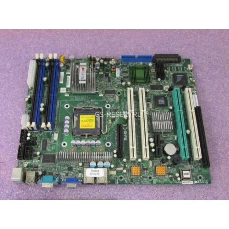 Материнская Плата Supermicro iE3010 S775 4DualDDRII-667 U320SCSI 4SATAII U100 Riser PCI-E8x PCI-E4x 4PCI-X 2LAN1000 SVGA ATX 1U(PDSM4+)