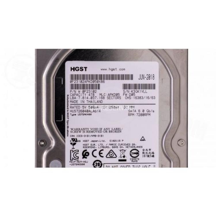 Жесткий Диск HGST Ultrastar 7K6000 4Tb (U600/7200/128Mb) AF Secure Erase 512n 6G SATAIII 3,5"(0F23102)