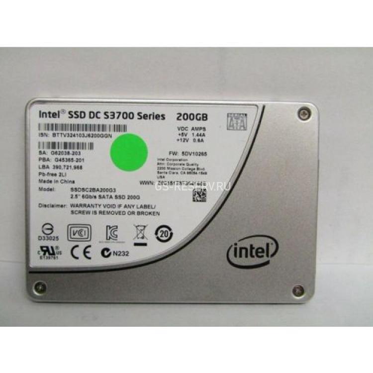 Твердотелый Накопитель SSD Intel SSD DC S3700 Series 200Gb TRIM MLC 6G SATAIII 2,5" 7mm(G62037)