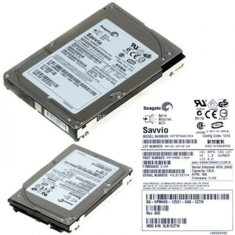 Жесткий Диск Seagate Savvio 10K.1 73,4Gb (U300/10000/8Mb) SAS 2,5"(ST973401SS)
