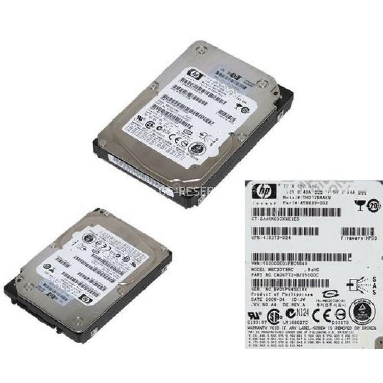 Жесткий Диск HP (Fujitsu) MBC2073RC 72Gb (U300/15000/16Mb) Dual Port SAS 2,5" For Gen4 Gen5 Gen6 Gen7(504064-002)