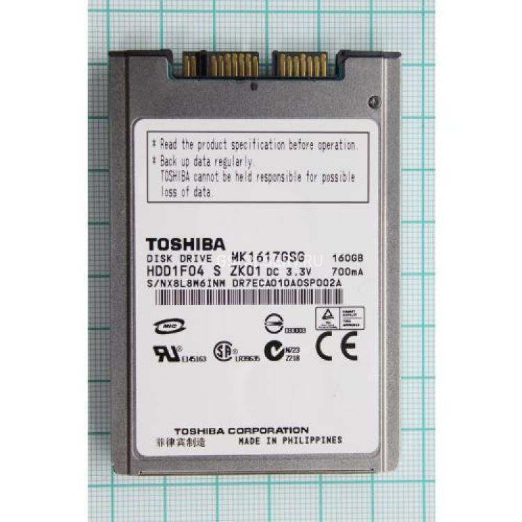 Жесткий Диск Toshiba 160Gb (U150/5400/8Mb) SATA 1,8" For Notebooks(MK1617GSG)