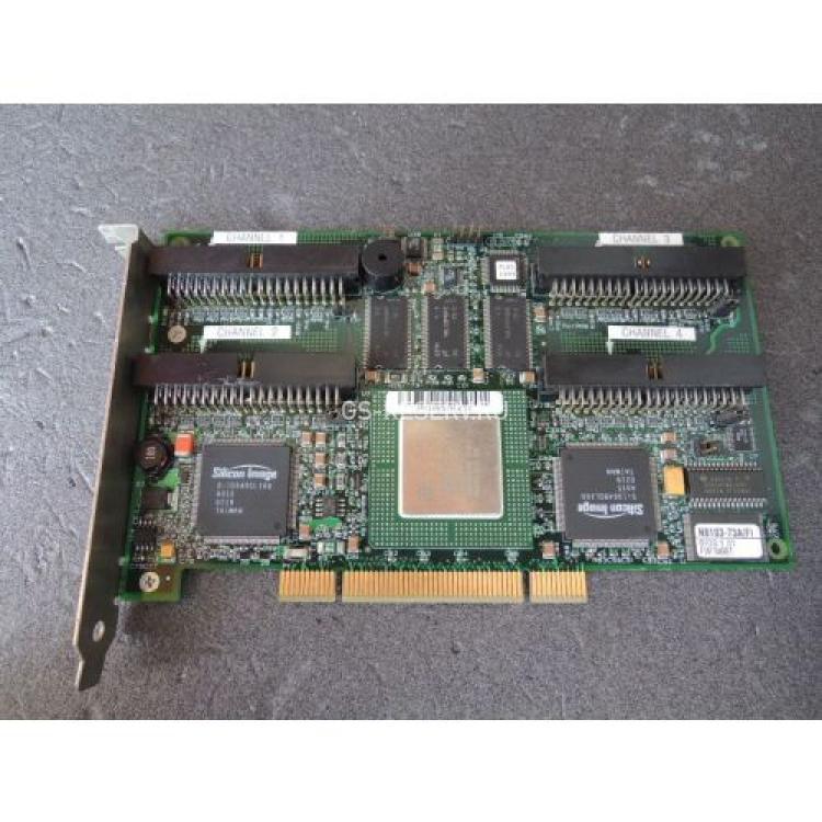 Контроллер RAID ATA LSI Logic Intel GC80960RS100/2xSilicon Image Sil0649CL 16Mb 4xATA RAID50 ATA100 PCI(MegaRAID ATA i4)