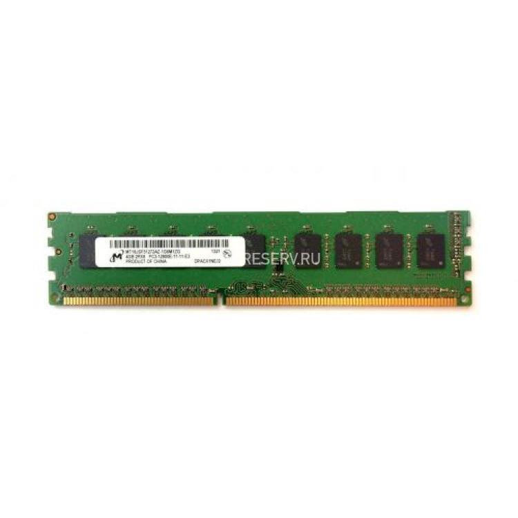 RAM DDRIII-1600 Micron 4Gb 2Rx8 Unbuffered ECC PC3-12800E-11(MT18JSF51272AZ-1G6K1)