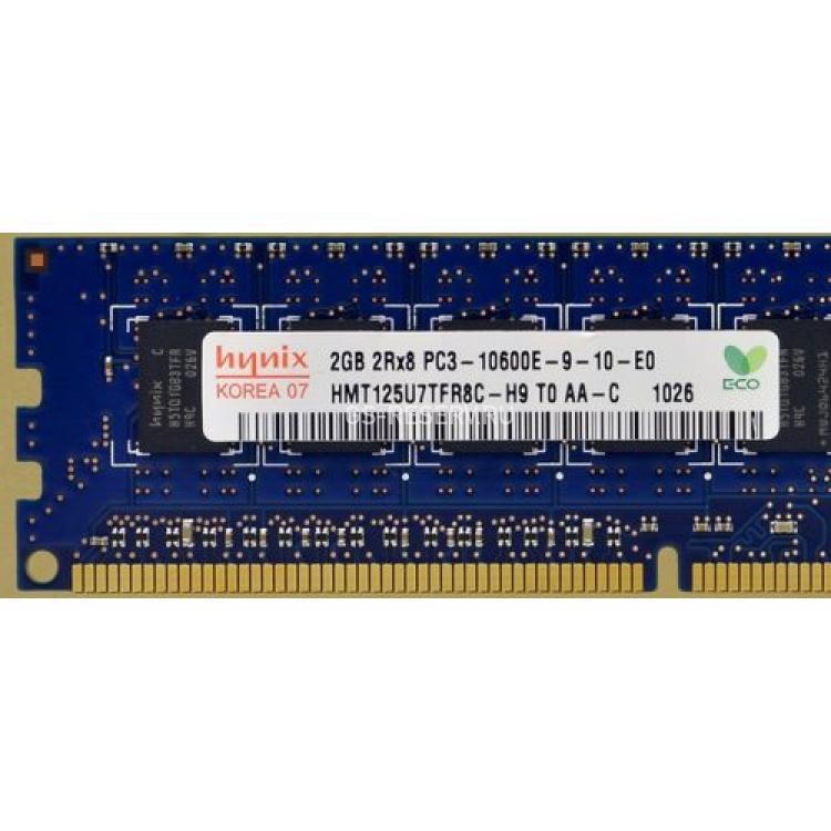 RAM DDRIII-1333 Hynix 2Gb 2Rx8 Unbuffered ECC PC3-10600E(HMT125U7TFR8C-H9)