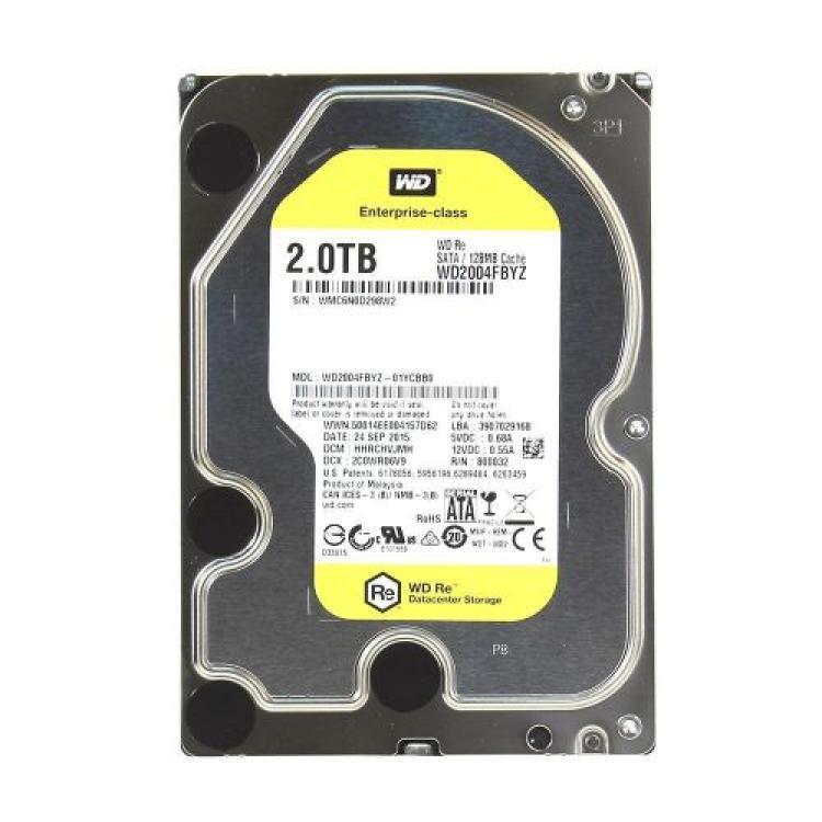 Жесткий Диск Western Digital RE 2Tb (U600/7200/128Mb) NCQ 6G RAFF SATAIII(WD2004FBYZ-01YCBB0)