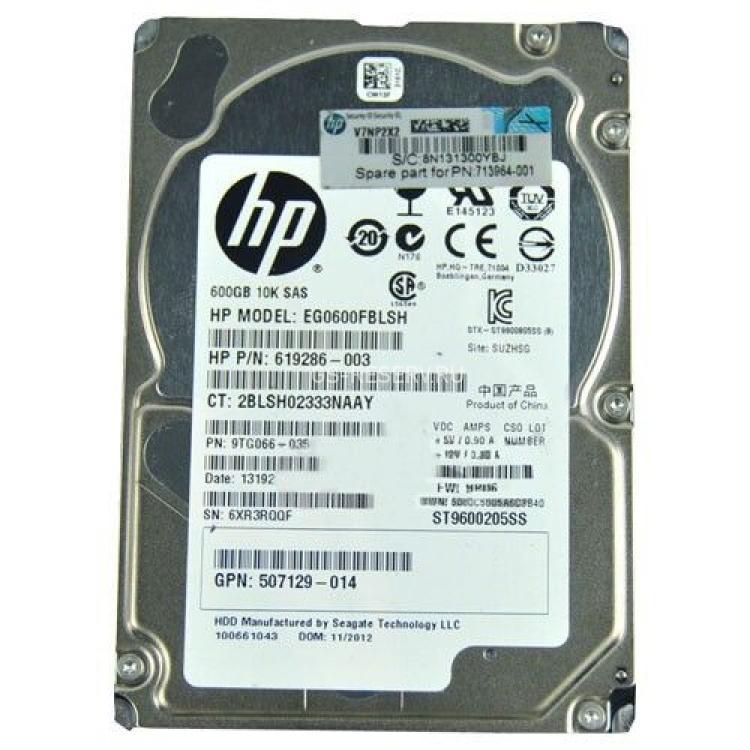 Жесткий Диск HP (Seagate) Savvio 10K.5 ST9600205SS 600Gb (U600/10000/64Mb) 6G SAS 2,5" For Gen4 Gen5 Gen6 Gen7 Integrity rx2800 i2 i4 rx6600 rx3600 rx2660(AM317A)