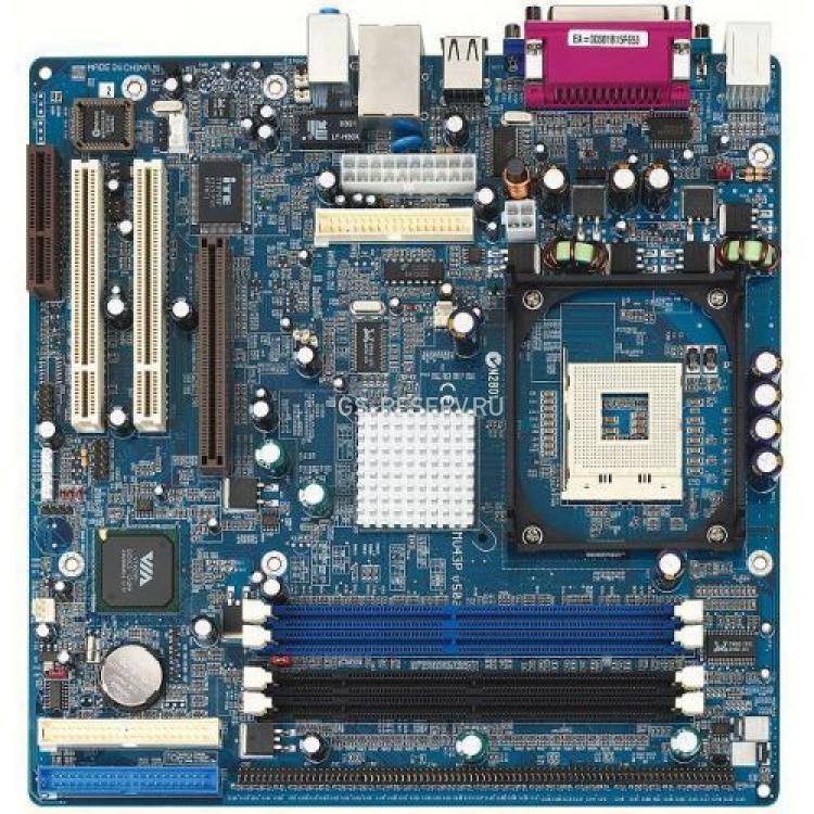 Материнская Плата Shuttle PM266A Socket 478 HT 2DDR&2PCI U133 AGP4x 2PCI AC97 LAN mATX(MV43PN)