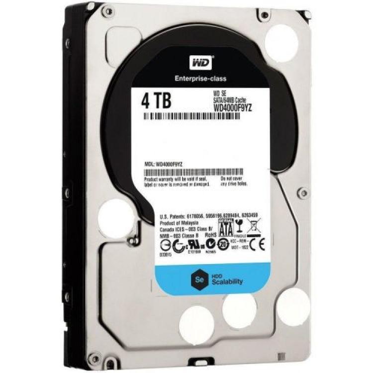 Жесткий Диск Western Digital Se 4Tb (U600/7200/64Mb) NCQ 6G SATAIII(WD4000F9YZ)