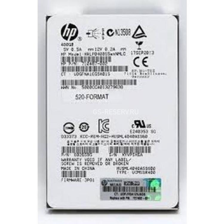 Твердотелый Накопитель SSD SAS HP (Hitachi) 400Gb 6G U600 MLC 512bps SAS 2,5" For 3PAR StoreServ M6710 SS700 7000(727395-001)