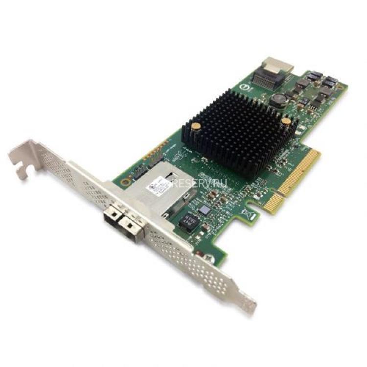Контроллер SAS LSI Logic LSISAS2308 Int-1xSFF8087 Ext-1xSFF8088 8xSAS/SATA RAID10 U600 SAS 2.0 PCI-E8x(9217-4I4E)