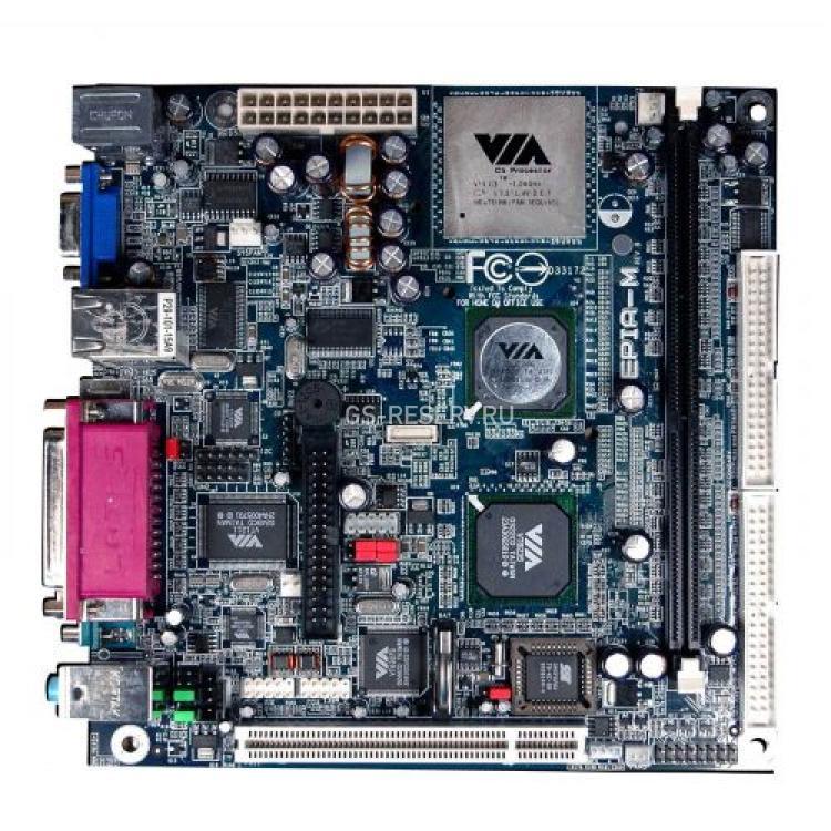 Материнская Плата Via CPU Via C3 1GHz CLE266 1SDR 2IDE PCI SVGA LAN AC97-2ch Mini-ITX(EPIA-M10000)