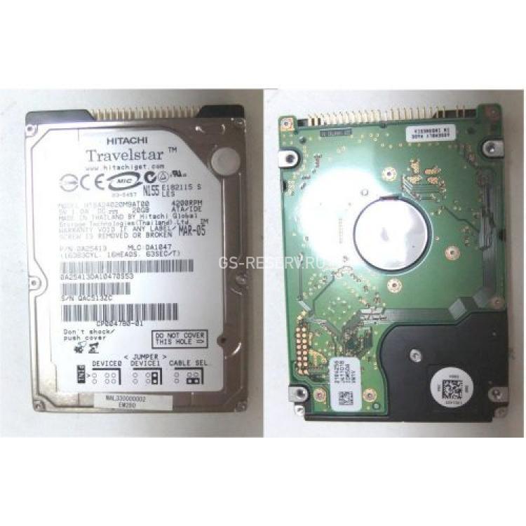 Жесткий Диск Hitachi Travelstar 4K40 20Gb (U100/4200/2Mb) IDE 2,5"(HTS424020M9AT00)