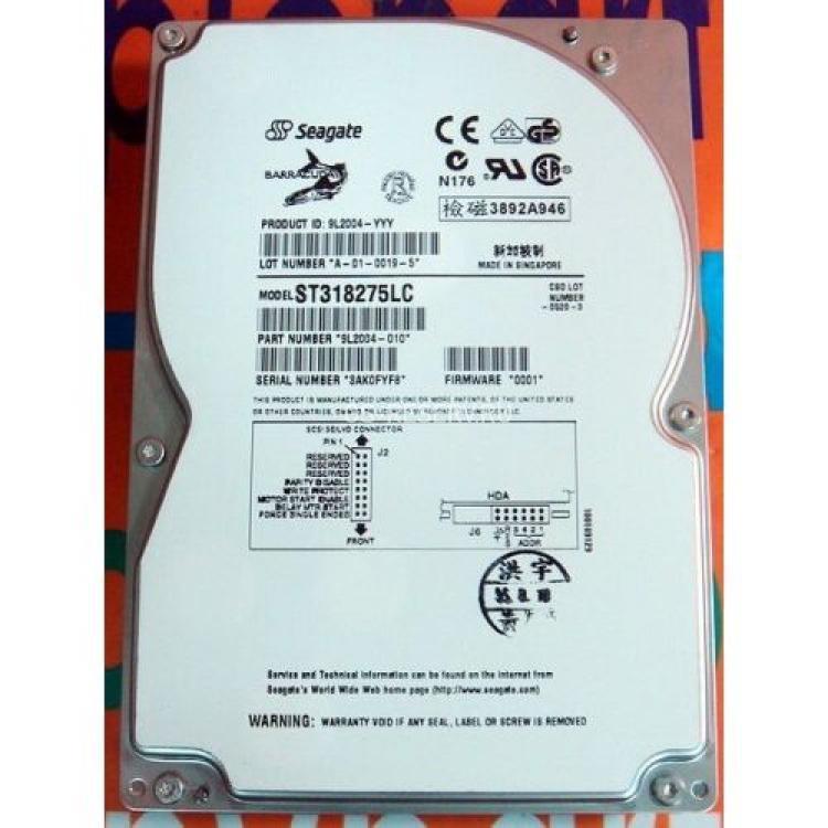 Жесткий Диск Seagate Barracuda 18LP 18,4Gb (U80/7200/1Mb) 80pin U80SCSI(ST318275LC)