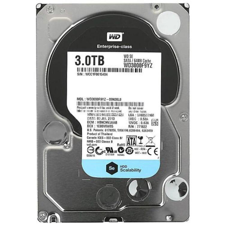 Жесткий Диск Western Digital Se 3Tb (U600/7200/64Mb) NCQ 6G SATAIII(WD3000F9YZ)