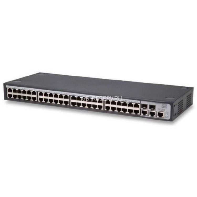 Коммутатор HP (3Com) Baseline Plus 2250 3CBLSF50H 48port-10/100Mbps 2port-10/100/1000Mbps 2xSFP+ WEB-Managed Layer 3 19" 1U(3CBLSF50H)