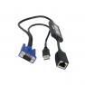KVM Кабель Dell RJ45 - Video&1xUSB 55cm+54cm(UF366)