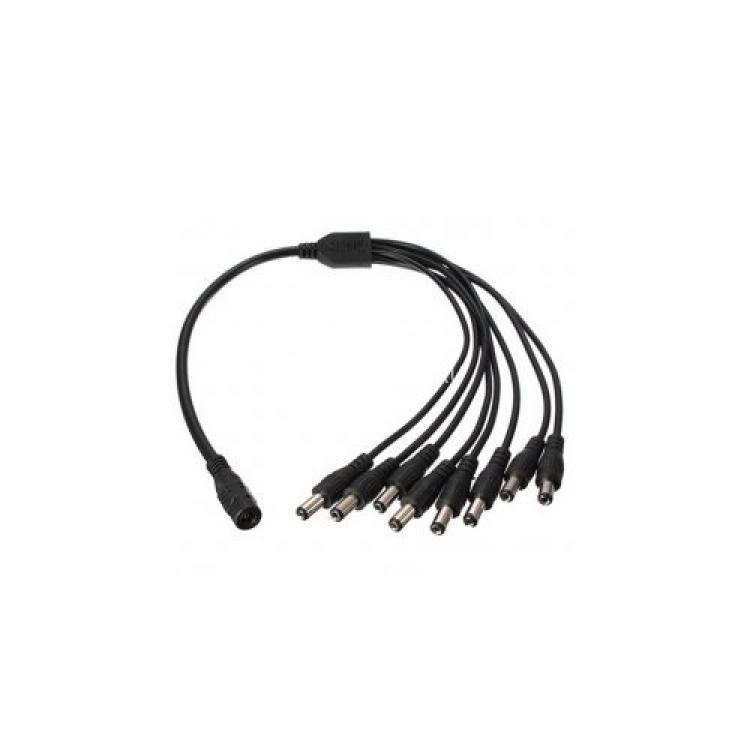 Разветвитель Питания Power Splitter Cable CCTV 8-Way 1xFemale To 8xMale Для PSU Security Camera DVR(CCTV 4-Way 1xFemale To 8xMale)