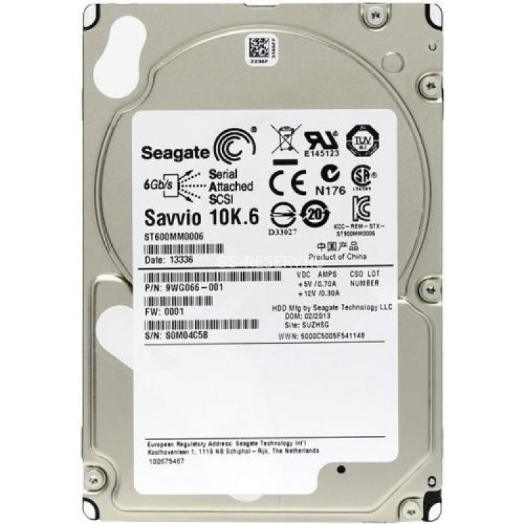 Жесткий Диск Seagate Savvio 10K.6 600Gb (U600/10000/64Mb) 6G SAS 2,5"(ST600MM0006)