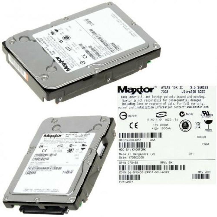 Жесткий Диск Maxtor Atlas 15K-II 73,4Gb (U320/15000/8Mb) 80pin U320SCSI(8K073J)