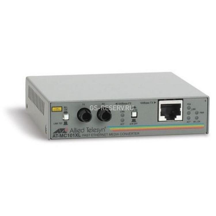 Медиаконвертор Allied Telesis 100BaseTX To 100BaseFX 100Base-FX 1xSC 1xRJ45 Multimode(AT-MC101XL-YY)