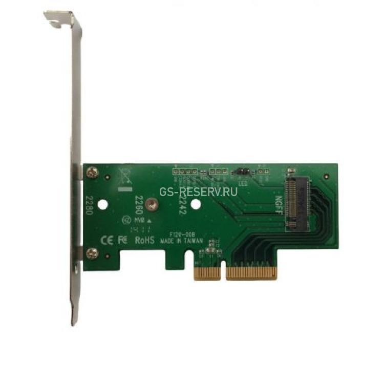 Адаптер SSD Various NVMe 2280 M2 2,5" To PCI-E4x(F120-00B)
