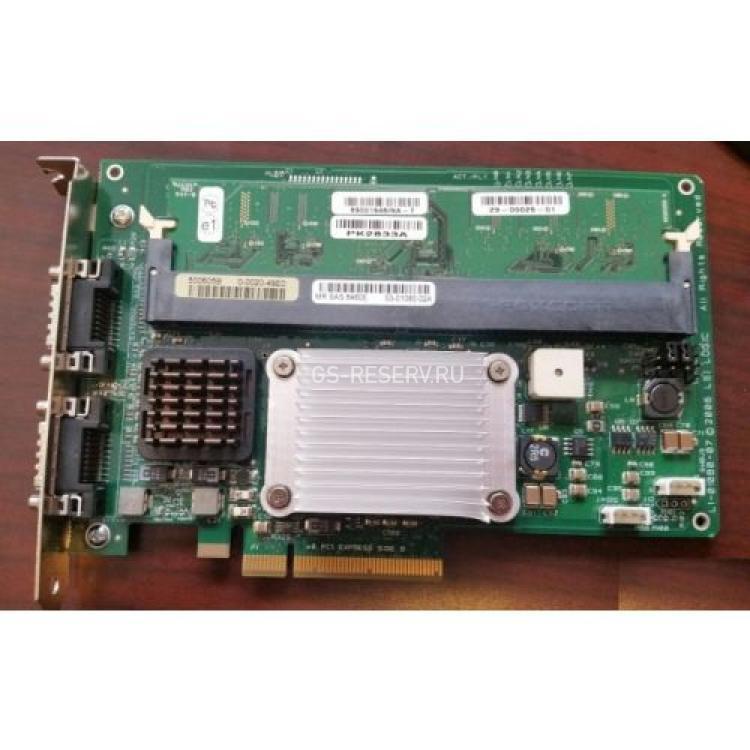 Контроллер SAS RAID LSI Logic CPU (Intel) IOP333 I/O 0(256)Mb Ext-2xSFF8470 8xSAS/SATA RAID50 U300 PCI-E8x(MegaRAID SAS 8480E)