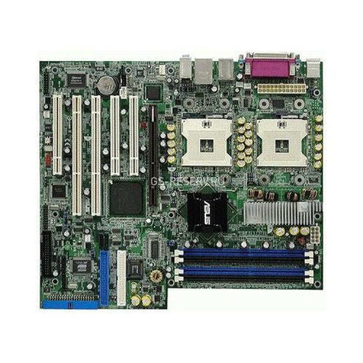 Материнская Плата ASUS i875 DualS604 4DualDDR 4SATA 3ATA AGP8xPro 2PCI-X 3PCI LAN1000 AD1880-6ch IEEE1394 ATX(PCH-DL)