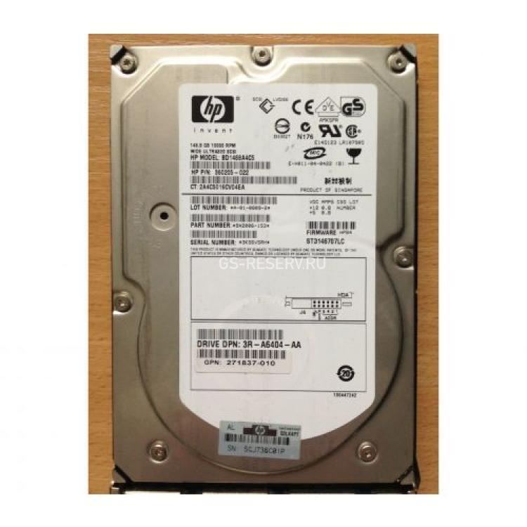 Жесткий Диск HP (Seagate) Cheetah 10K.7 ST3146707LC 146,8Gb (U320/10000/8Mb) 80pin U320SCSI(286712-006)