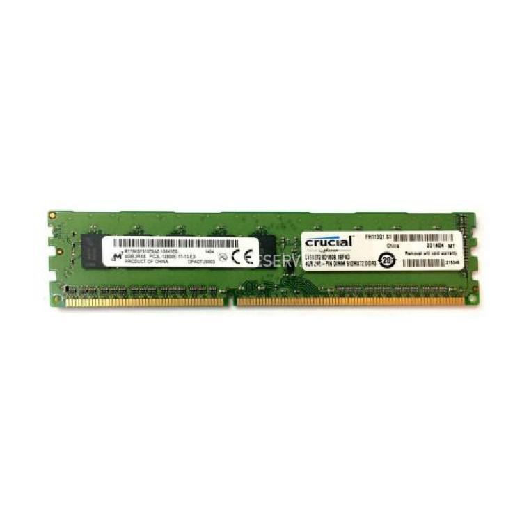 RAM DDRIII-1600 Crucial (Micron) 4Gb 2Rx8 Unbuffered ECC PC3L-12800E-11(CT51272BD160B)