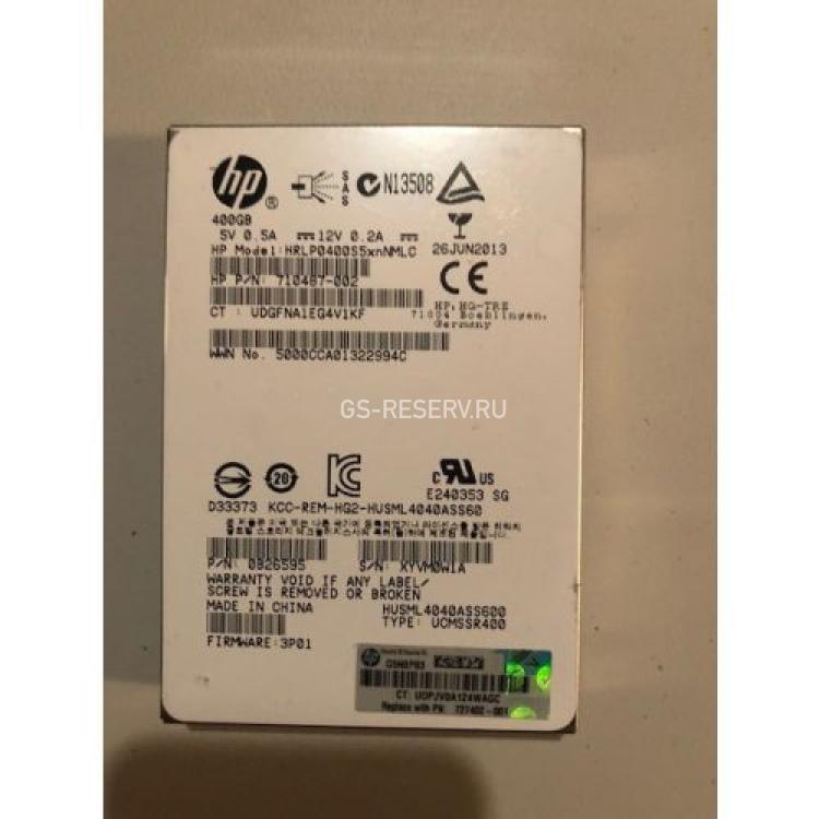 Твердотелый Накопитель SSD SAS HP (Hitachi) 400Gb 6G U600 MLC 520bps SAS 2,5" To 3.5" For 3PAR StoreServ M6720 SS700 7000(0992547-01)