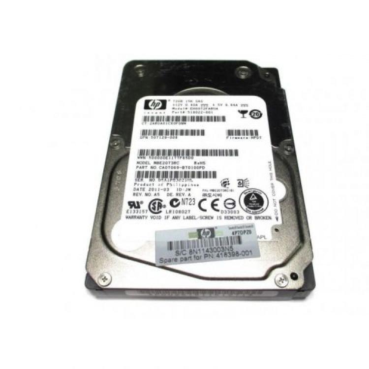 Жесткий Диск HP (Fujitsu) MBE2073RC 72Gb (U600/15000/16Mb) 6G SAS 2,5" For Gen4 Gen5 Gen6 Gen7 Integrity rx2800 i2 i4 rx6600 rx3600 rx2660(507129-007)