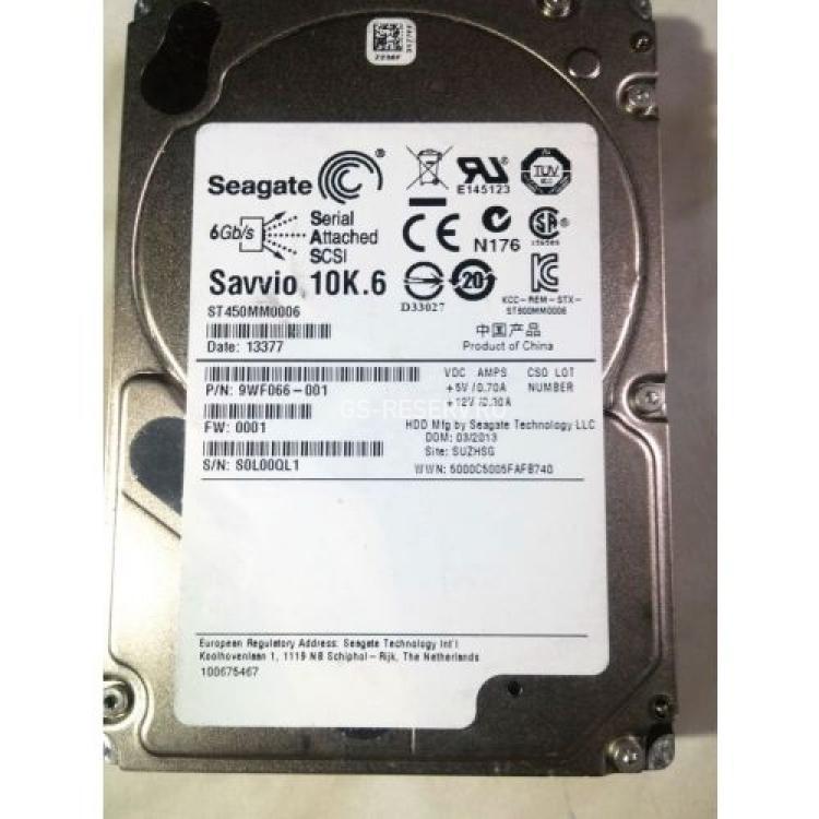 Жесткий Диск Seagate Savvio 10K.6 450Gb (U600/10000/64Mb) 6G SAS 2,5"(ST450MM0006)